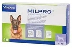 MILPRO Hund 12,5/125 mg 4 St. (5-75kg) Wurmkur
