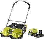 RYOBI Akku-Kehrmaschine mit Akku Kehrbesen Stra&szlig;enkehrer ONE+ 18V elektrisch