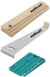 wolfcraft Geling-Set Laminat- & Designboden verlegen, mit Zugeisen, Schlagholz & 30x