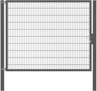 Alberts Einzeltor Flexo Plus f&uuml;r Doppelstabmatten Anthrazit, 10x10cm, Breite...