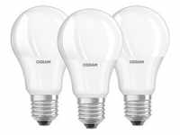 Osram 3er Pack LED BASE CLASSIC A 9W = 60W E27 Glühbirne 806lm 2700K Warmweiß