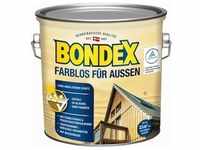 BONDEX Farblos für Außen, 2,5 l, witterungsbeständig, feuchtigkeitsregulierend,