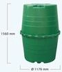 GARANTIA TOP-Tank, 1300 Liter, dunkelgr&uuml;n, oberirdisch, Garten & Keller,