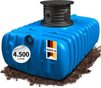 4rain 4RAIN_295122, 4rain Flachtank FLAT S, 4500 Liter mit Schachtverl&auml;ngerung,