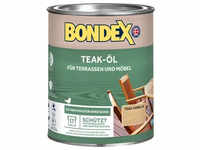 BONDEX Gartenholz Teak-Öl farblos, 0,75 - 2,5 l, Wasser-stop Abperleffekt,