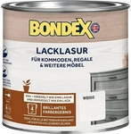 Bondex 352571, BONDEX Lacklasur, seidengl&auml;nzend, Wei&szlig;, 0,375 l