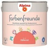 Alpina Farbenfreunde 2,5 l, Kinderzimmer-Wandfarbe, K&auml;ferrot, weichmacherfrei,