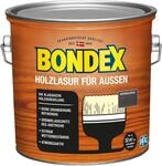 Bondex Holzlasur f&uuml;r Au&szlig;en, witterungsbest&auml;ndig, 2,5 l, Dunkelgrau