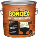 Bondex Holzlasur f&uuml;r Au&szlig;en, witterungsbest&auml;ndig, 2,5 l, Nussbaum