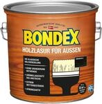 Bondex Holzlasur f&uuml;r Au&szlig;en, witterungsbest&auml;ndig, 2,5 l, Ebenholz