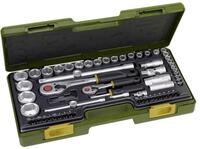 Proxxon Steckschl&uuml;sselsatz mit Kn&uuml;ppelratschen 1/4" und 1/2", 65-tlg.
