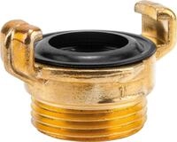 Gardena Schnellkupplungs-Gewindest&uuml;ck mit Au&szlig;engewinde, Messing, Gewinde 33,3 mm