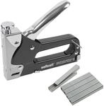 wolfcraft Handtacker Set tacocraft 7, mit 1000 Breitr&uuml;ckenklammern f&uuml;r Arbeiten im