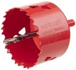 wolfcraft Bi-Metall-Lochs&auml;ge Dosen Loch Bohrer Bohrkrone Trockenbau &Oslash; 76 mm