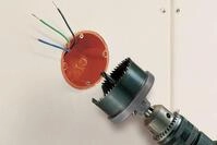 wolfcraft Elektroinstallations Lochs&auml;ge, &Oslash; 68-100 mm, S&auml;ge mit 5 Schnellwechsel