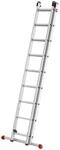Hailo S80 ProfiStep duo Alu-Teleskopleiter mit 2 x 9 Sprossen, Sprossenweise