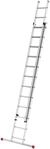Hailo S80 ProfiStep duo Alu-Teleskopleiter mit 2 x 12 Sprossen, Sprossenweise