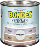 Bondex 386525, BONDEX Kreidefarbe, 0,5 l, leichte Verarbeitung, Wohnliches Grau