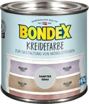 Bondex 386519, BONDEX Kreidefarbe, 0,5 l, leichte Verarbeitung, Sanftes Grau