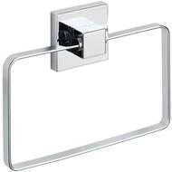 WENKO Vacuum-Loc Handtuchring Quadro Edelstahl, Handtuchhalter, Befestigen ohne
