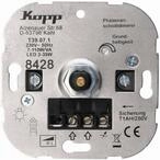 Kopp LED Dimmer Sockel mit Druck-Wechselschalter, Phasenanschnitt, LED 3 - 35 W, IP20