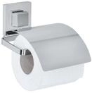 WENKO Vacuum-Loc Toilettenpapierhalter Cover Quadro Edelstahl, Befestigen ohne bohren