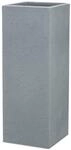 Scheurich Blumentopf Hochgef&auml;ss C-Cube High f&uuml;r Aussen, Blumens&auml;ule, Stony Grey,