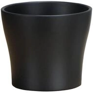 Scheurich Blumentopf 808 aus Keramik, geschwungene Form, Anthrazit, 21 x 19 cm