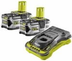 RYOBI RC18150-250 2x 18 V 5,0 Ah Akkus und Schnellladeger&auml;t | Akku-Starterset