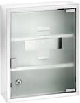 WENKO Medikamentenschrank Edelstahl, gl&auml;nzend,&nbsp;satiniertes Sicherheitsglas mit