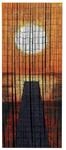 Maximex Bambusvorhang, 90 x 200 cm Motiv-Vorhang, Balkon Wohnzimmer Terrasse,