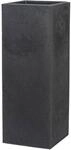 Scheurich Blumentopf Hochgef&auml;ss C-Cube High f&uuml;r Aussen, Blumens&auml;ule, Stony Black,