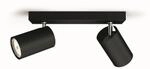 Philips myLiving Kosipo Spot, 1-4 flammig, GU10, ohne Leuchtmittel, schwarz