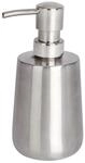 WENKO Seifenspender Solid Edelstahl 420 ml, satinierte Oberfl&auml;che, rostfreier