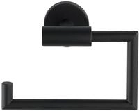WENKO Toilettenpapierhalter Bosio, Edelstahl, rostfrei, Schwarz matt