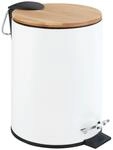 WENKO Treteimer Tortona 3 L eleganter Edelstahl Kosmetikeimer mit Easy-Close