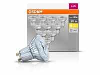 Osram 10er Pack LED BASE PAR16 4,3W = 50W GU10 Strahler 350lm 36° 2700K...