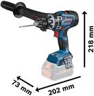 Bosch Professional Akku Bohrschrauber GSR18V-150C BiTurbo, b&uuml;rstenloser Motor 150Nm,
