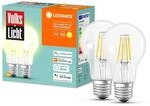 Ledvance 2er Pack Smart+ BT Classic A60 Volkslicht, 6W = 60W, 806 lm, 2700K, E27,