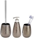 WENKO Bad-Accessoire-Set Marrakesh 3-teilig, Zahnputzbecher, Seifenspender