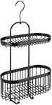 WENKO Bad-Caddy Classic Plus, Duschcaddy mit hochwertigem Rostschutz, Schwarzer Stahl