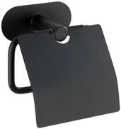 WENKO Turbo-Loc Edelstahl Toilettenpapierhalter mit Deckel Orea, WC-Rollenhalter,
