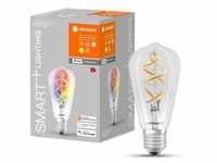 Ledvance SMART+ WiFi LED E27 Filament Edison 4,5W = 30W 300lm, RGBW Warmweiß,