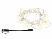 Paulmann Plug & Shine Lichterkette, IP44, 24V, Länge 7,5m, 72 x 2lm, Warmweiss (3000