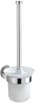 WENKO WC Bad Garnitur Bosio, massiver Toilettenb&uuml;rstenhalter, satiniertes Glas,