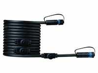 Paulmann Plug & Shine Kabel, 5m, 24V, IP68, Schwarz, 1in-4out, Connector