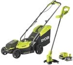 RYOBI Kombo-Kit Akku-Rasenm&auml;her Akku-Rasentrimmer ONE+ 18 V, inkl 1x4,0 Ah Akku &