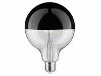 Paulmann LED Globe 6,5W = 48W, 600 lm, E27, Kopfspiegel Schwarzchrom, Warmweiß (2700