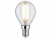 Paulmann LED Filament Tropfen, Ø 45 mm, 6,5W = 60W, E14, 806 lm, klar, Warmweiß