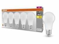 Osram 5er Pack LED Lampe BASE Classic A60, 8,5W = 60W, 806 lm, E27, 2700K